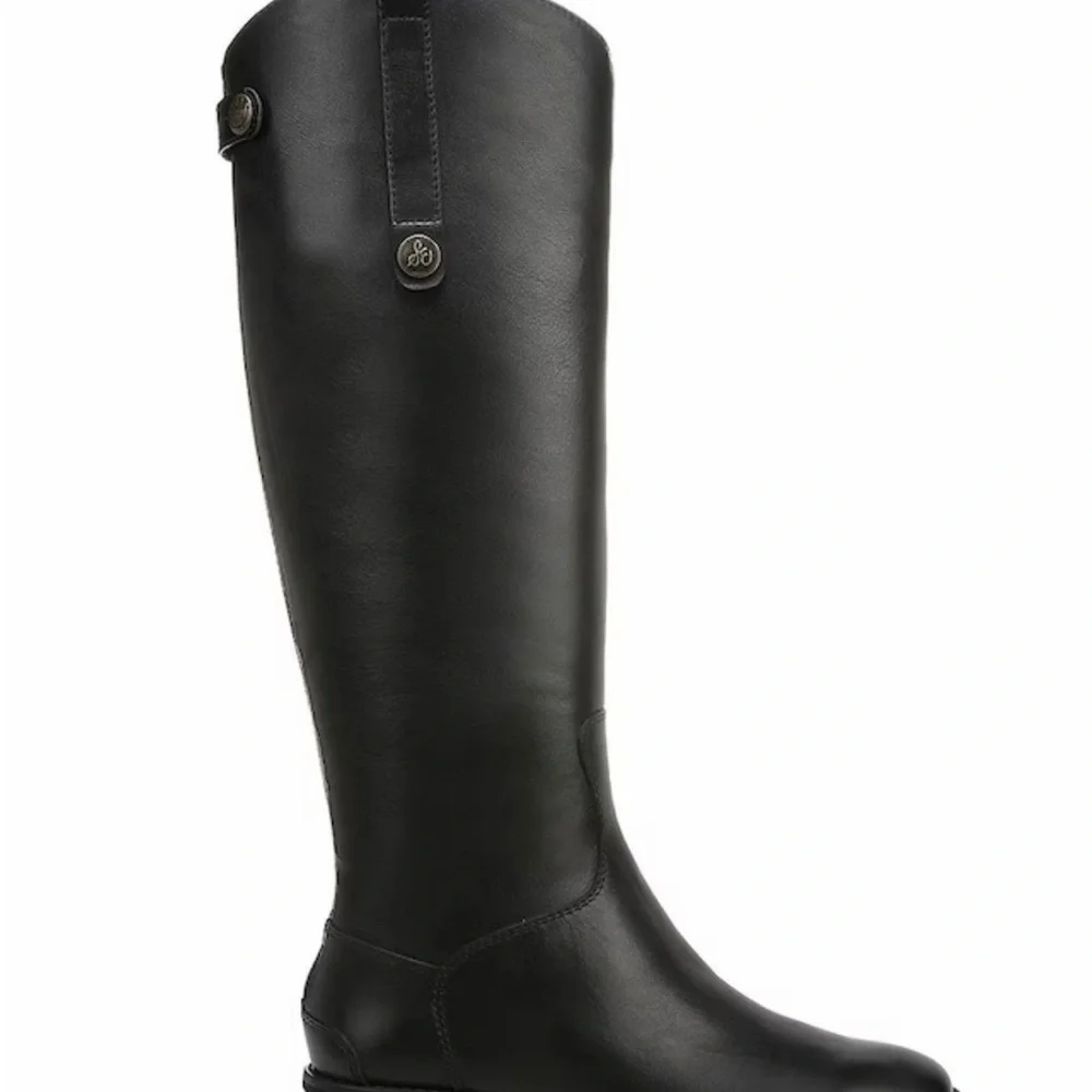 Sam Edelman Penny Tall Black Over-the-Knee Leather Boots